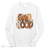 Autumn Pumpkin Christian Thanksgiving Faith God Is So Good Long Sleeve Shirt thumb 0