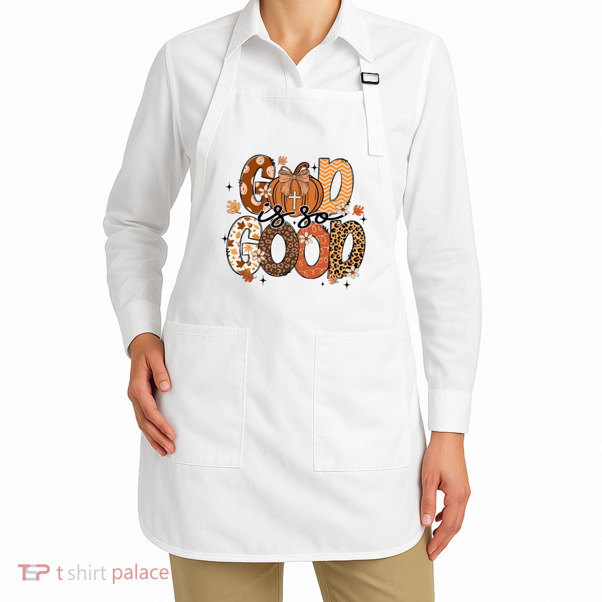 Autumn Pumpkin Christian Thanksgiving Faith God Is So Good Apron