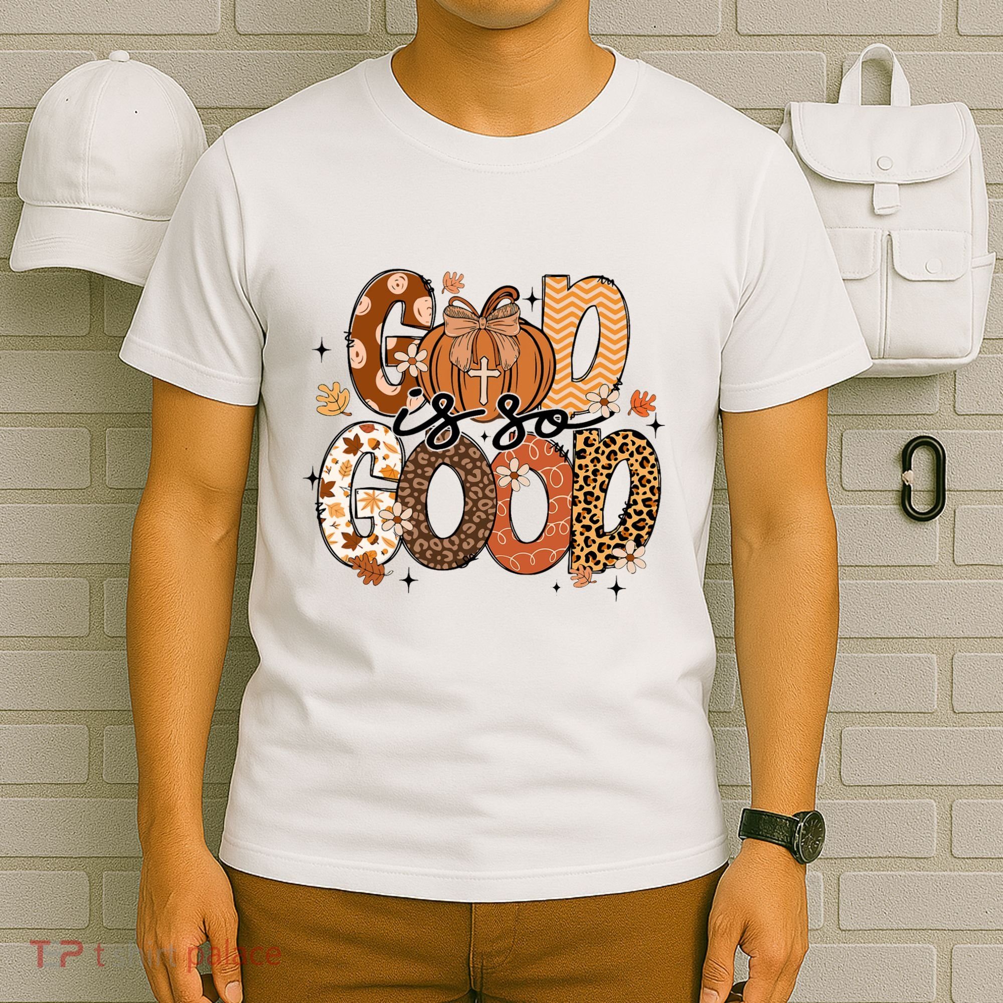 Autumn Pumpkin Christian Thanksgiving Faith God Is So Good T-Shirt