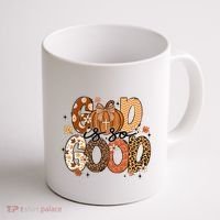 Autumn Pumpkin Christian Thanksgiving Faith God Is So Good Coffee Mug thumb 1