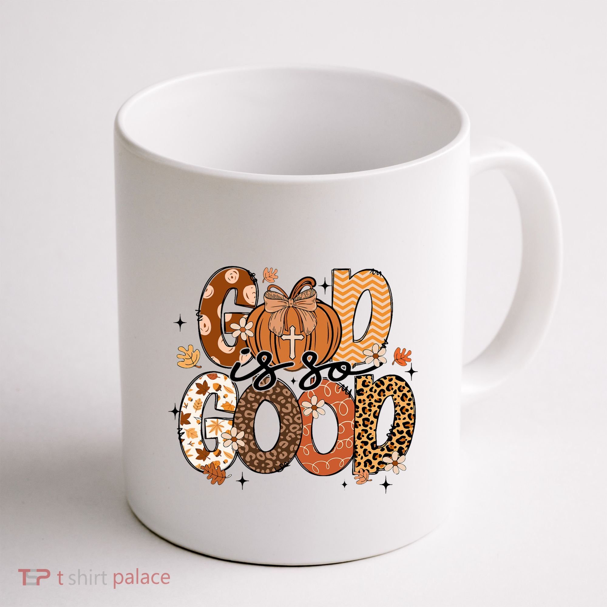 Autumn Pumpkin Christian Thanksgiving Faith God Is So Good Coffee Mug