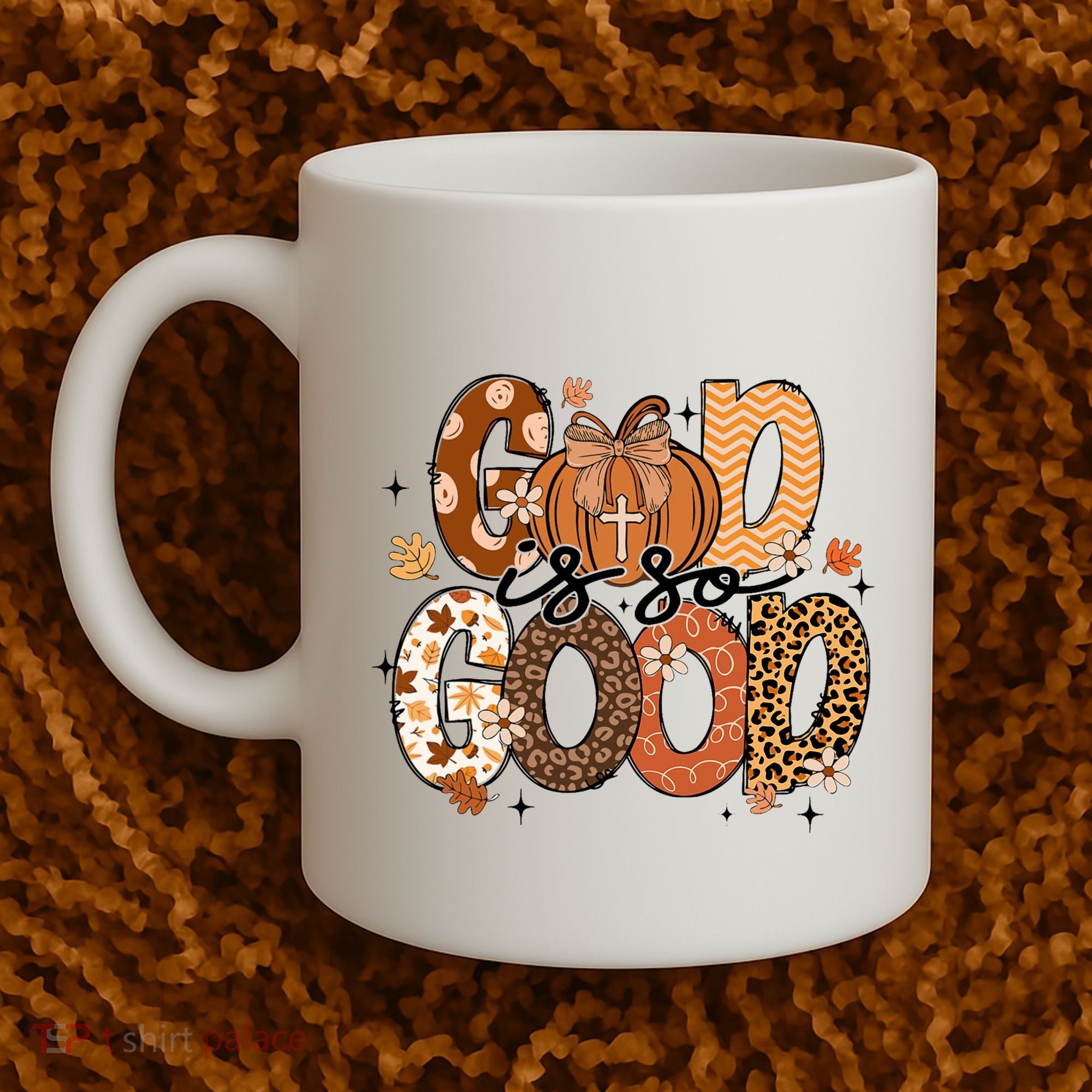 Autumn Pumpkin Christian Thanksgiving Faith God Is So Good Coffee Mug