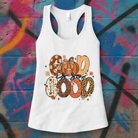 Autumn Pumpkin Christian Thanksgiving Faith God Is So Good Women's Tank Top thumb 3