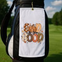 Autumn Pumpkin Christian Thanksgiving Faith God Is So Good Golf Towel thumb 2