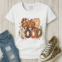 Autumn Pumpkin Christian Thanksgiving Faith God Is So Good Women's T-Shirt thumb 3