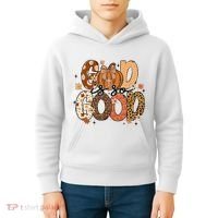 Autumn Pumpkin Christian Thanksgiving Faith God Is So Good Kids Hoodie thumb 4