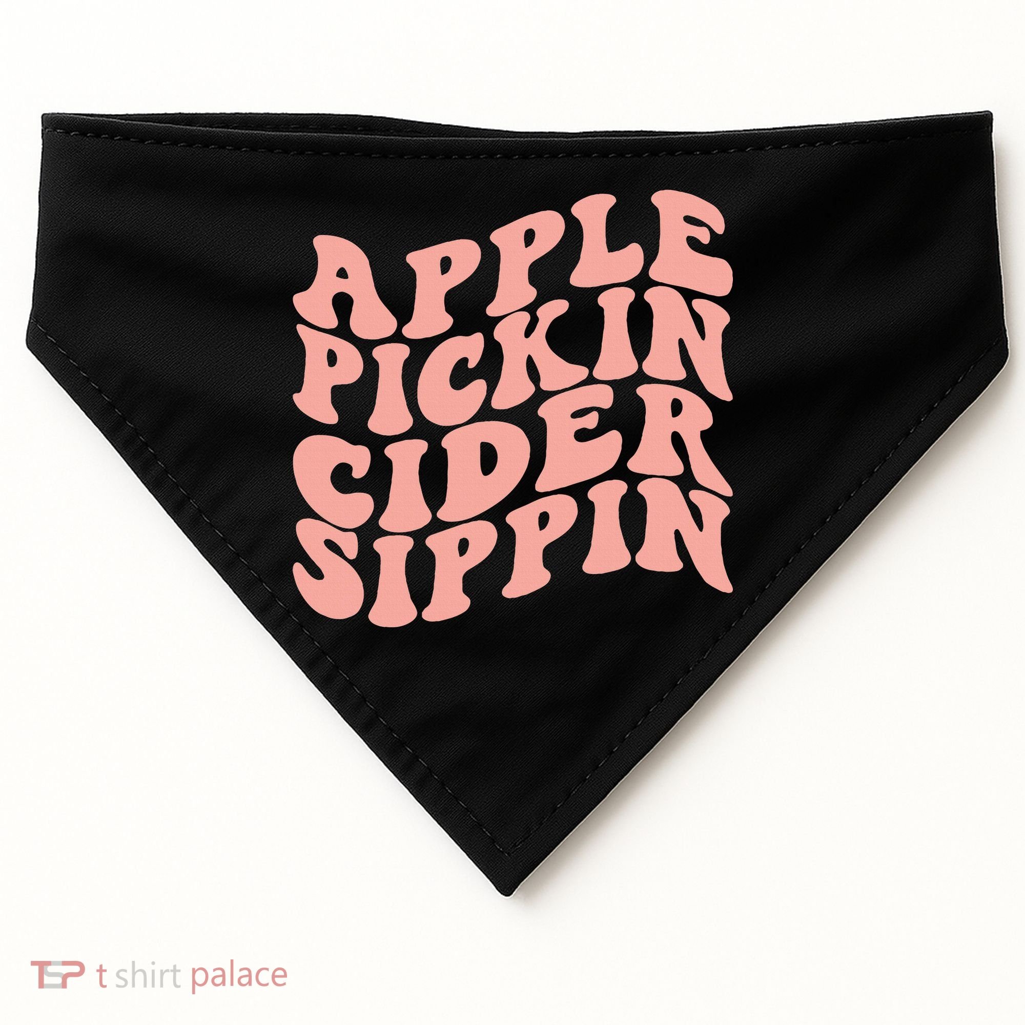Apple Pickin Cider Sippin Apple Picking Crew Harvest Season USA-Made Doggie Bandana