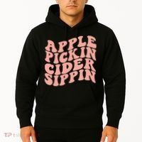 Apple Pickin Cider Sippin Apple Picking Crew Harvest Season Hoodie thumb 2