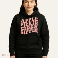 Apple Pickin Cider Sippin Apple Picking Crew Harvest Season Hoodie thumb 5