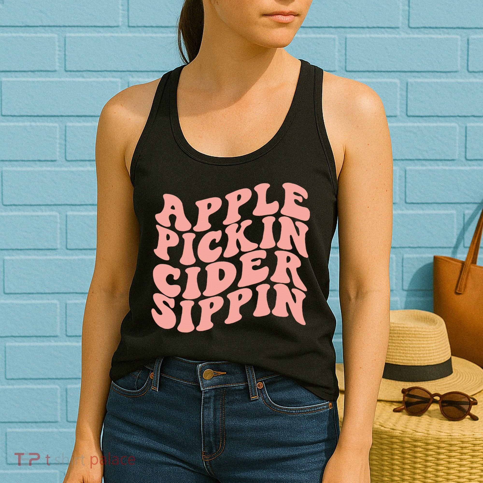 Apple Pickin Cider Sippin Apple Picking Crew Harvest Season Women's Tank Top
