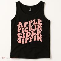 Apple Pickin Cider Sippin Apple Picking Crew Harvest Season Tank Top thumb 2