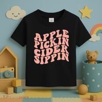 Apple Pickin Cider Sippin Apple Picking Crew Harvest Season Toddler T-Shirt thumb 3