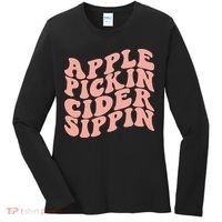 Apple Pickin Cider Sippin Apple Picking Crew Harvest Season Women's Long Sleeve Shirt thumb 0