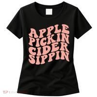 Apple Pickin Cider Sippin Apple Picking Crew Harvest Season Women's T-Shirt thumb 0