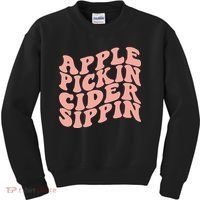 Apple Pickin Cider Sippin Apple Picking Crew Harvest Season Kids Sweatshirt thumb 0