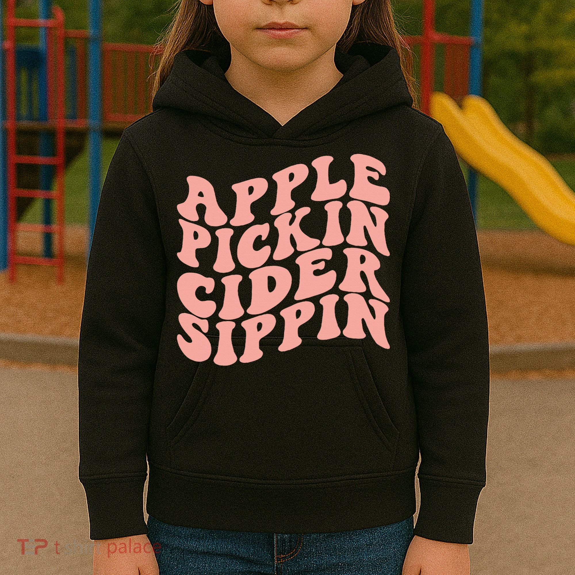Apple Pickin Cider Sippin Apple Picking Crew Harvest Season Kids Hoodie