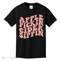 Apple Pickin Cider Sippin Apple Picking Crew Harvest Season Kids T-Shirt thumb 0
