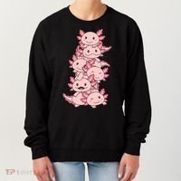 Axolotl Pile Cute Animals Kawaii Anime Funny Axolotl Women's Sweatshirt thumb 0