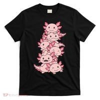 Axolotl Pile Cute Animals Kawaii Anime Funny Axolotl T-Shirt thumb 0