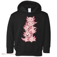 Axolotl Pile Cute Animals Kawaii Anime Funny Axolotl Toddler Hoodie thumb 0