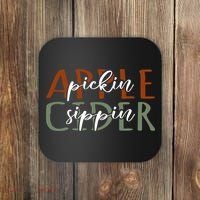 Apple Pickin Cider Sippin Apple Picking Crew Harvest Season Coaster thumb 0