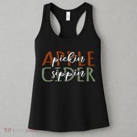 Apple Pickin Cider Sippin Apple Picking Crew Harvest Season Women's Tank Top thumb 3