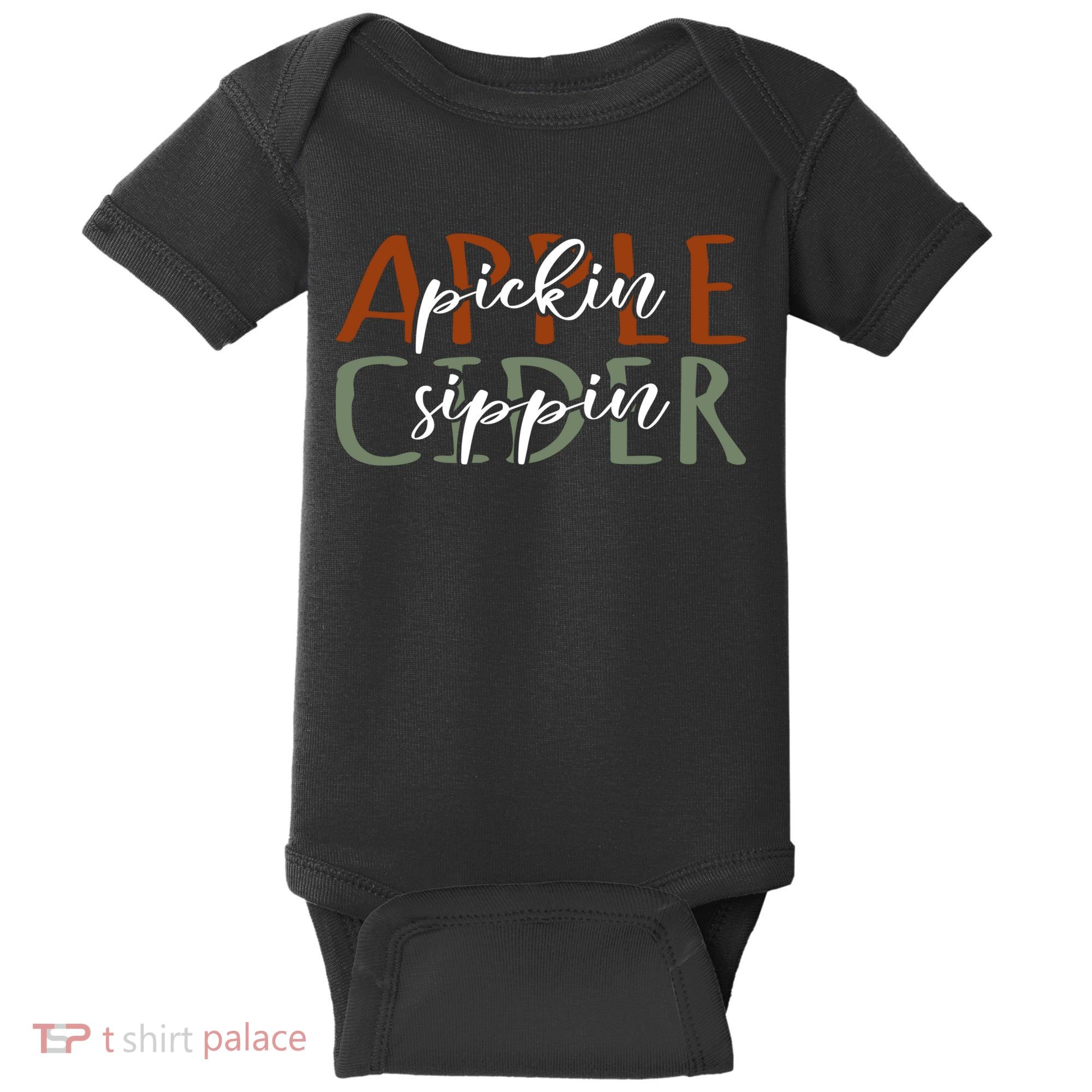Apple Pickin Cider Sippin Apple Picking Crew Harvest Season Baby Bodysuit