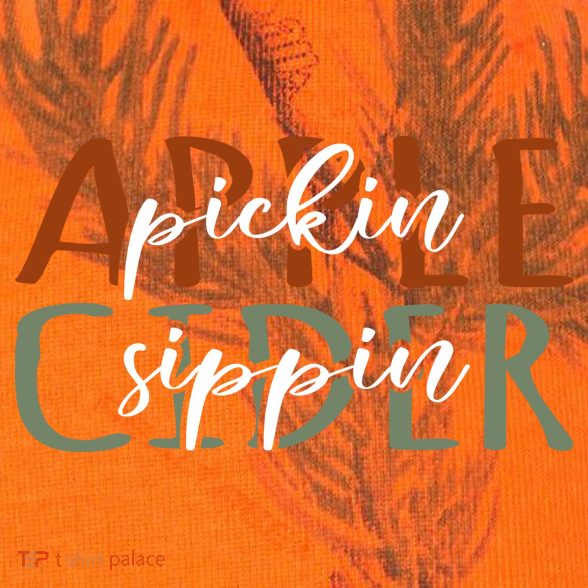 Apple Pickin Cider Sippin Apple Picking Crew Harvest Season Kati Licensed 12" Camo Cuffed Beanie