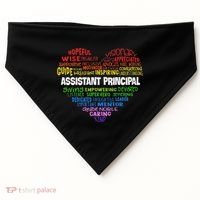 Assistant Principal Cute Hear Back To School USA-Made Doggie Bandana thumb 0