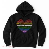 Assistant Principal Cute Hear Back To School Hoodie thumb 0