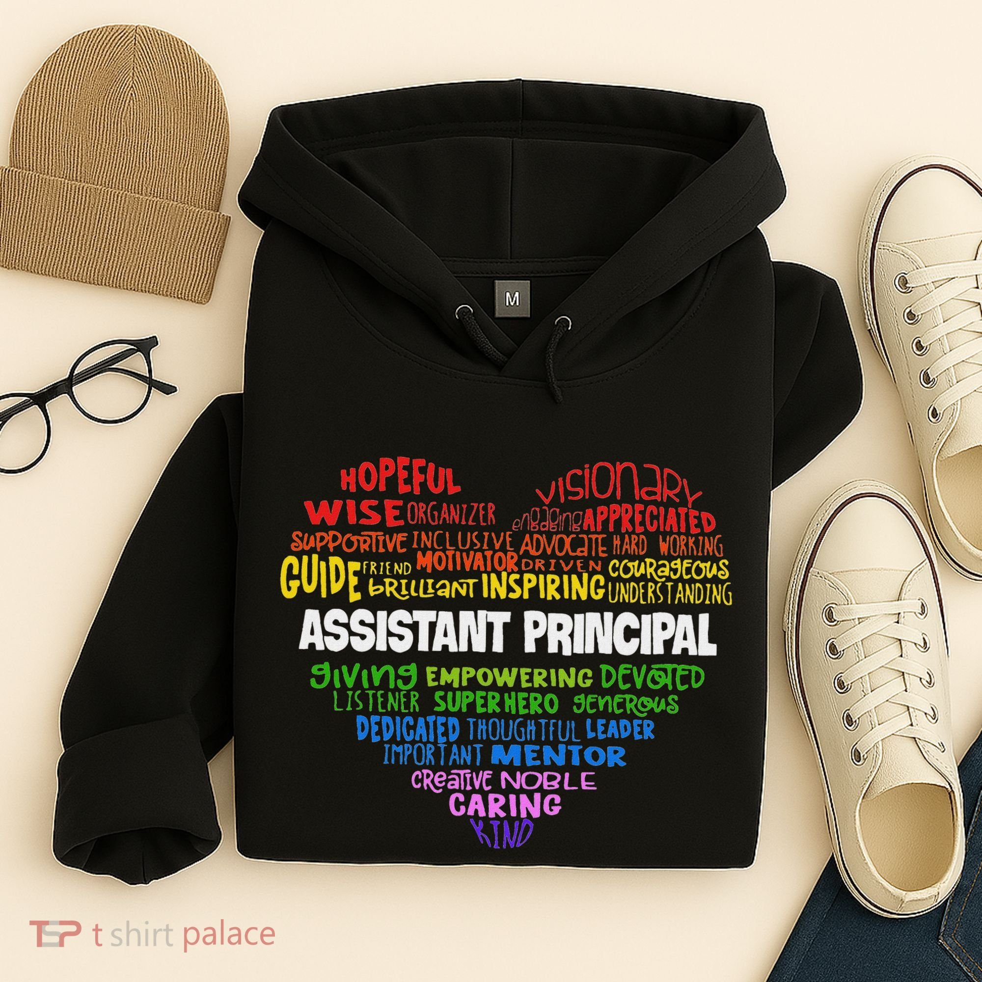 Assistant Principal Cute Hear Back To School Hoodie