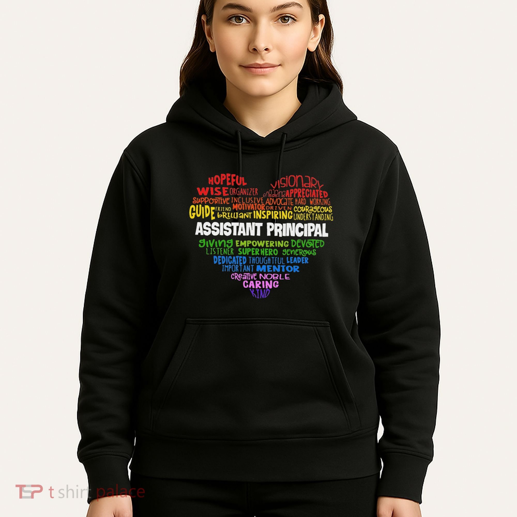 Assistant Principal Cute Hear Back To School Hoodie
