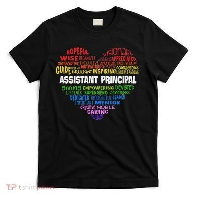 Assistant Principal Cute Hear Back To School T-Shirt