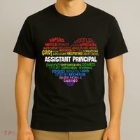 Assistant Principal Cute Hear Back To School T-Shirt thumb 3