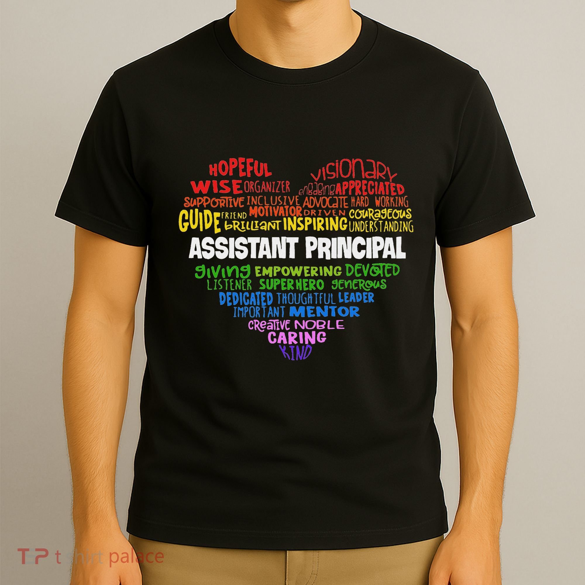 Assistant Principal Cute Hear Back To School T-Shirt