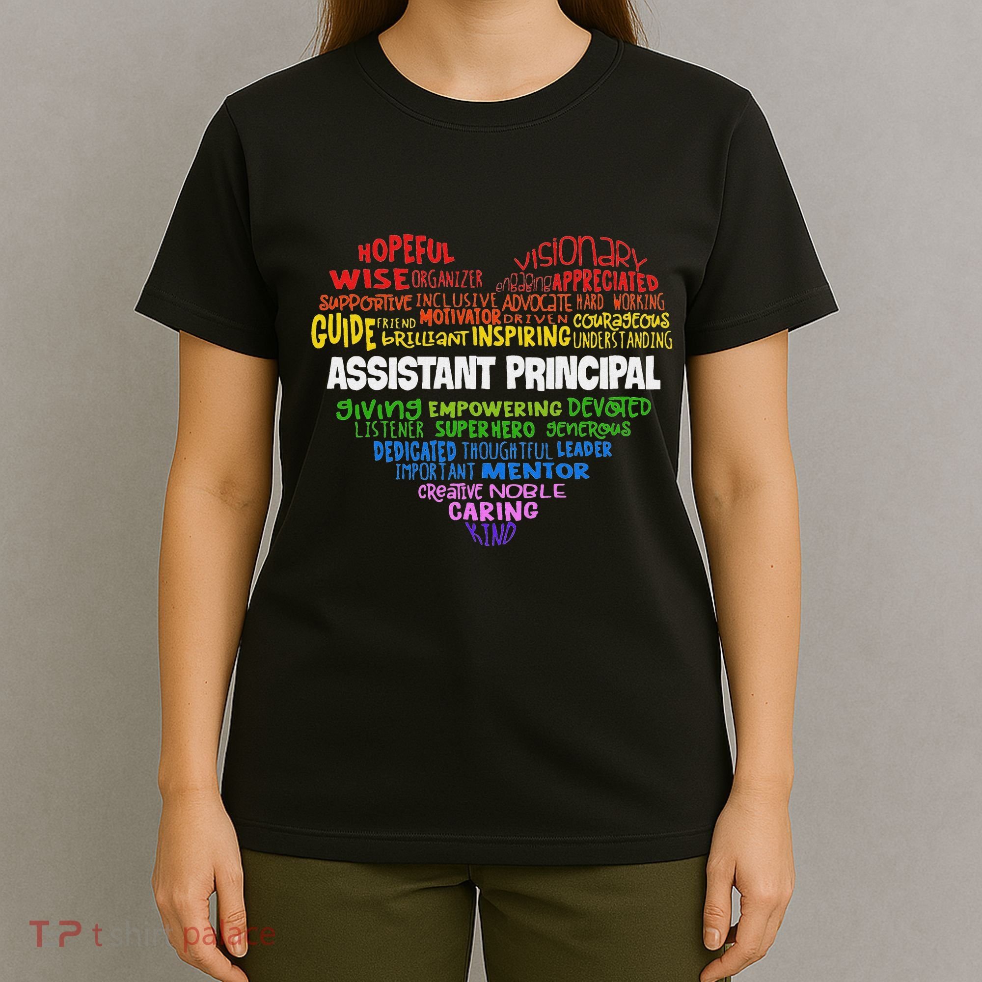 Assistant Principal Cute Hear Back To School T-Shirt