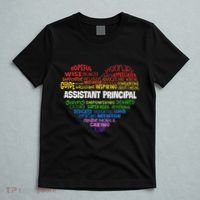 Assistant Principal Cute Hear Back To School T-Shirt thumb 5