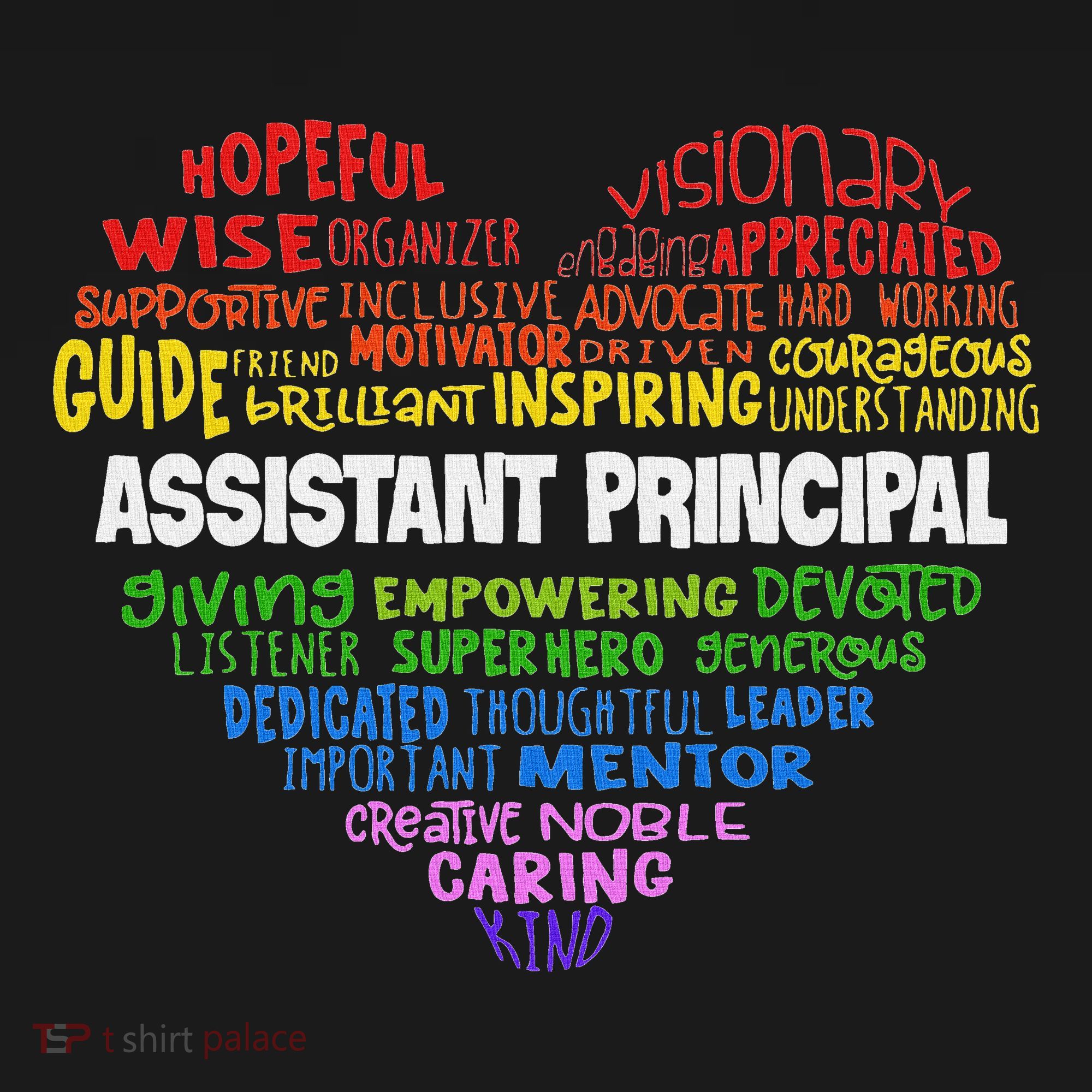 Assistant Principal Cute Hear Back To School Button