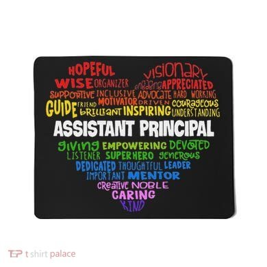 Assistant Principal Cute Hear Back To School Mousepad