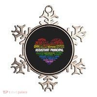 Assistant Principal Cute Hear Back To School Ornament thumb 0