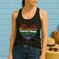 Assistant Principal Cute Hear Back To School Women's Tank Top thumb 2