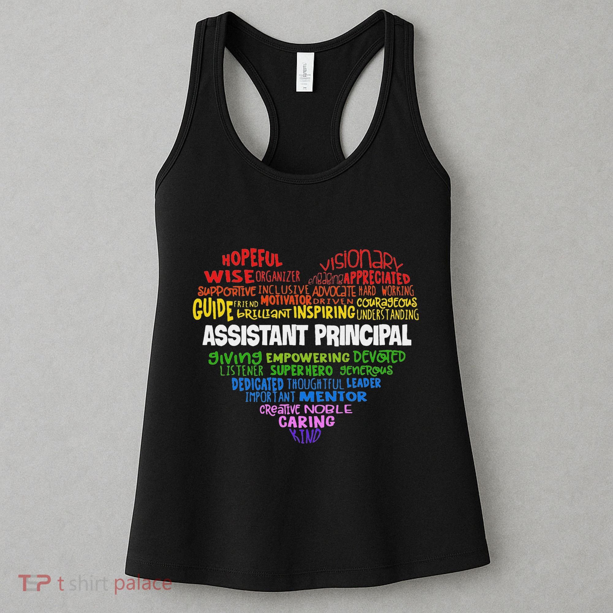 Assistant Principal Cute Hear Back To School Women's Tank Top