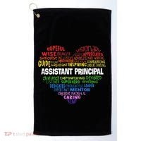 Assistant Principal Cute Hear Back To School Golf Towel thumb 0