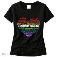 Assistant Principal Cute Hear Back To School Women's T-Shirt thumb 0