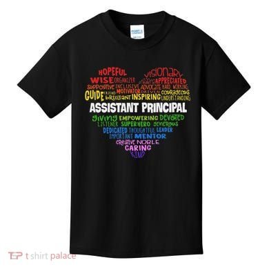 Assistant Principal Cute Hear Back To School Kids T-Shirt