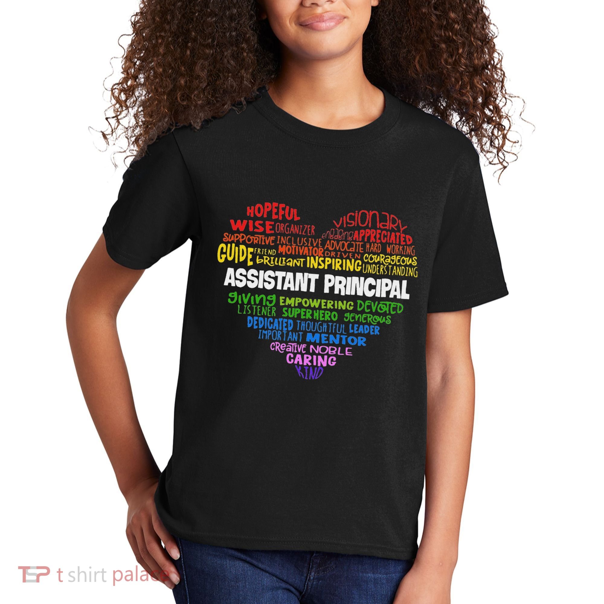 Assistant Principal Cute Hear Back To School Kids T-Shirt