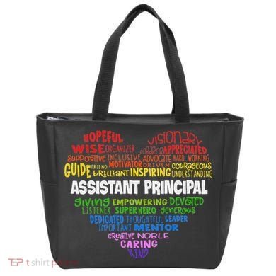 Assistant Principal Cute Hear Back To School Tote Bag