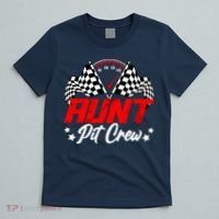 Aunt Pit Crew Birthday Party Race Car Lover Racing Family T-Shirt thumb 5