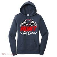 Aunt Pit Crew Birthday Party Race Car Lover Racing Family Women's Hoodie thumb 0