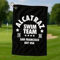 Alcatraz Prison Clothing Gift Alcatraz Swim Team Gift Golf Towel thumb 1